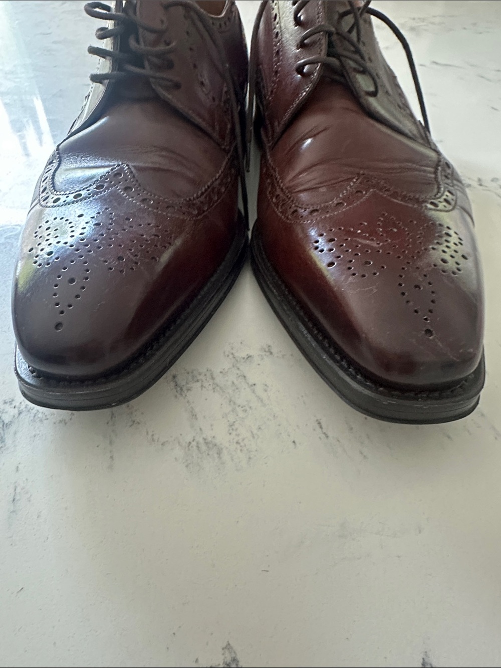 Magnanni Brown Leather Brogue Oxfords - Picture 8 of 8